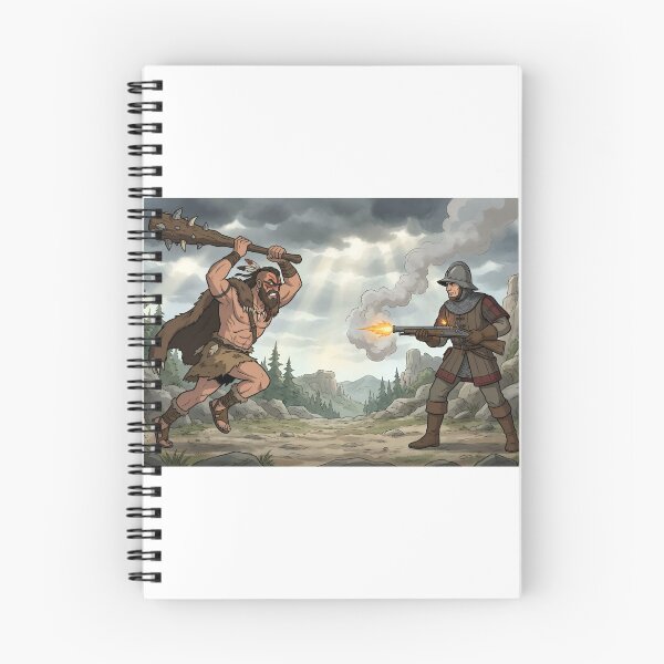 Item preview, Native Warrior vs Conquistador Historical Battle Illustration designed and sold by FanCThis.