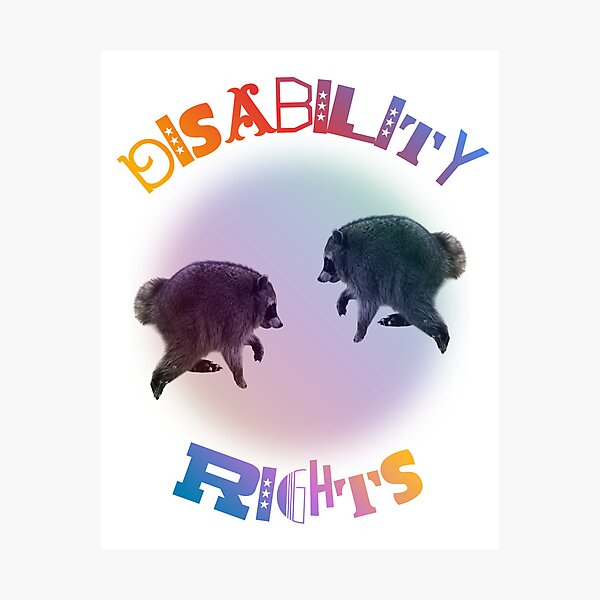 Item preview, Disability Rights Twin Jimothy Raccoon designed and sold by tissueissues.