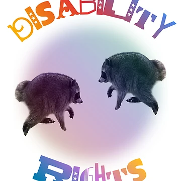 Artwork thumbnail, Disability Rights Twin Jimothy Raccoon by tissueissues