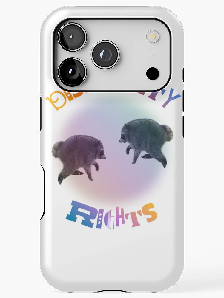 Thumbnail 1 of 4, iPhone Case, Disability Rights Twin Jimothy Raccoon designed and sold by tissueissues.