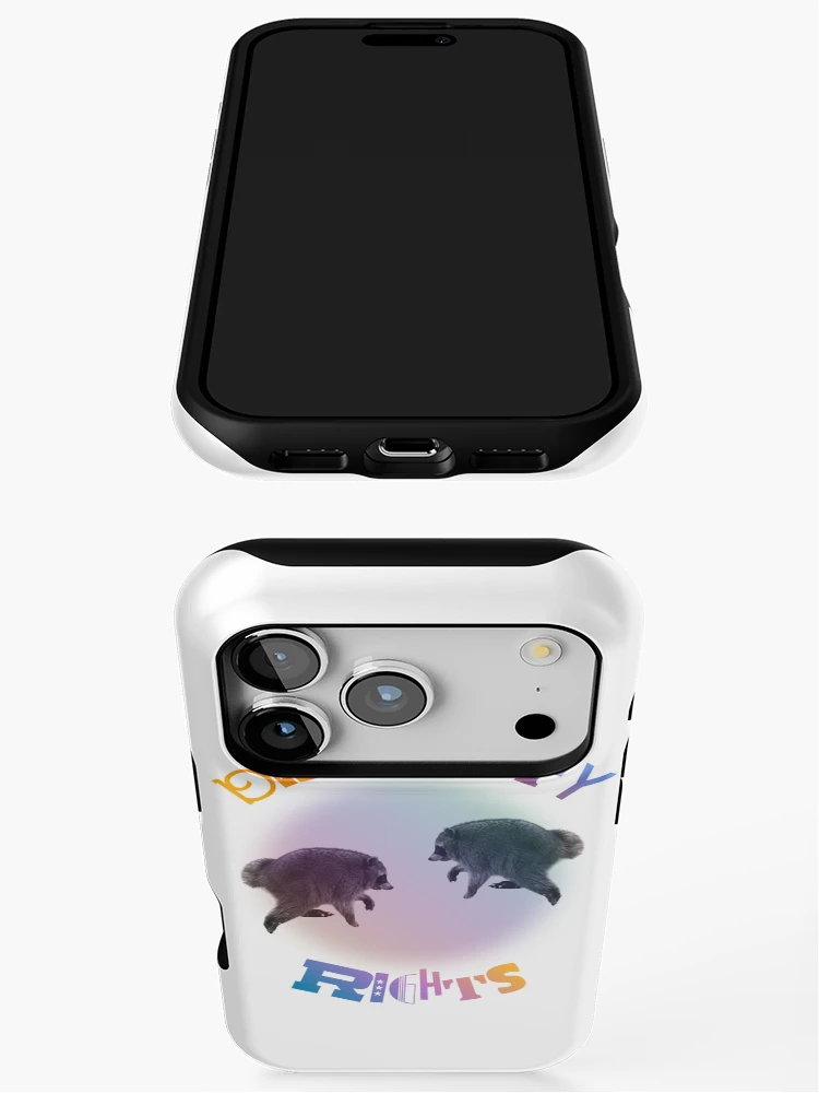 Thumbnail 3 of 4, iPhone Case, Disability Rights Twin Jimothy Raccoon designed and sold by tissueissues.