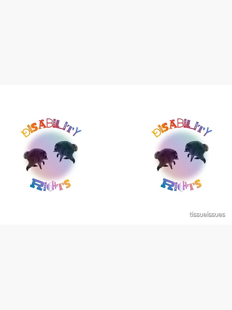Thumbnail 4 of 4, Coffee Mug, Disability Rights Twin Jimothy Raccoon designed and sold by tissueissues.