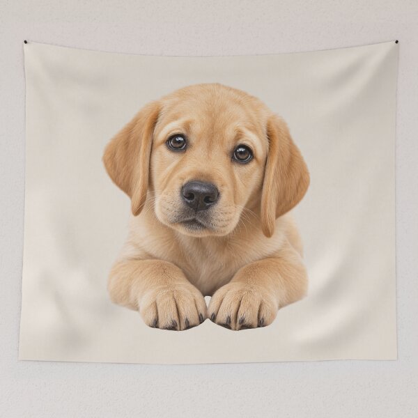 Item preview, Adorable Golden Labrador Puppy - Cute Soulful Dog Portrait designed and sold by Nature's Palette.