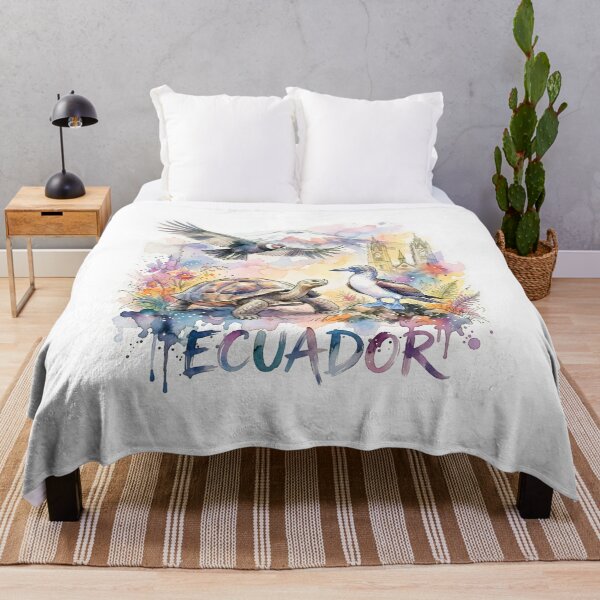 Item preview, Ecuador Watercolor with Andean and Coastal Wildlife designed and sold by EdwinkOne.