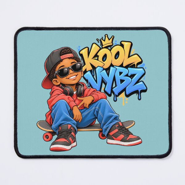 Item preview, KOOL VYBZ Skater Boy – Graffiti Streetwear Cartoon designed and sold by digitalbob60.