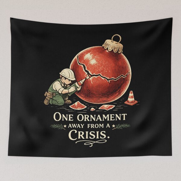 Item preview, Ornament Emergency Repair – Christmas Decorating Humor designed and sold by Uglyandcute.