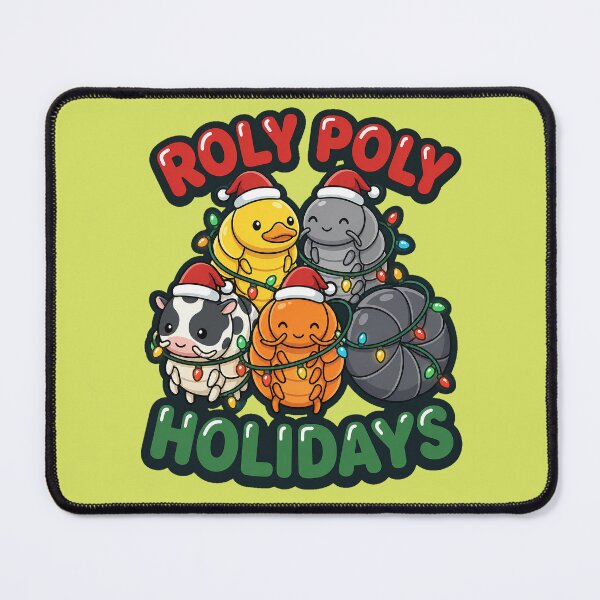 Item preview, Roly Poly Holidays Cute Isopods in Christmas Lights designed and sold by MIRAJIL.