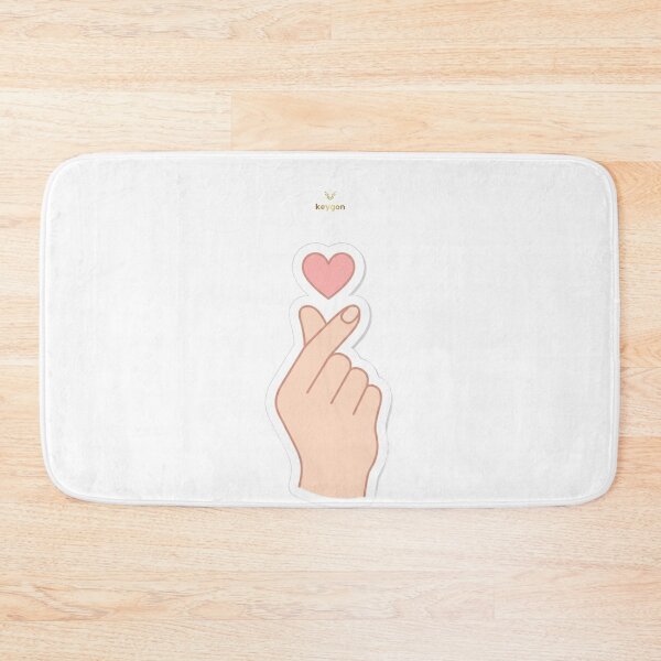 Item preview, Cute K-Pop Finger Heart - Aesthetic Korean Heart Sign Sticker designed and sold by keygon.
