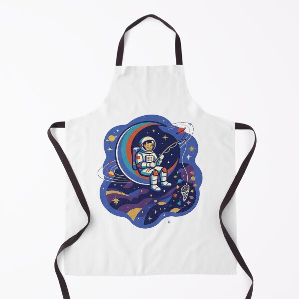Item preview, Astronaut Fishing In Space - Surreal Sci-Fi Art designed and sold by The Red Lime.