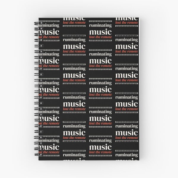 Item preview, Ruminating Music Lost The Remote Typography Shirt designed and sold by ink & Kern.