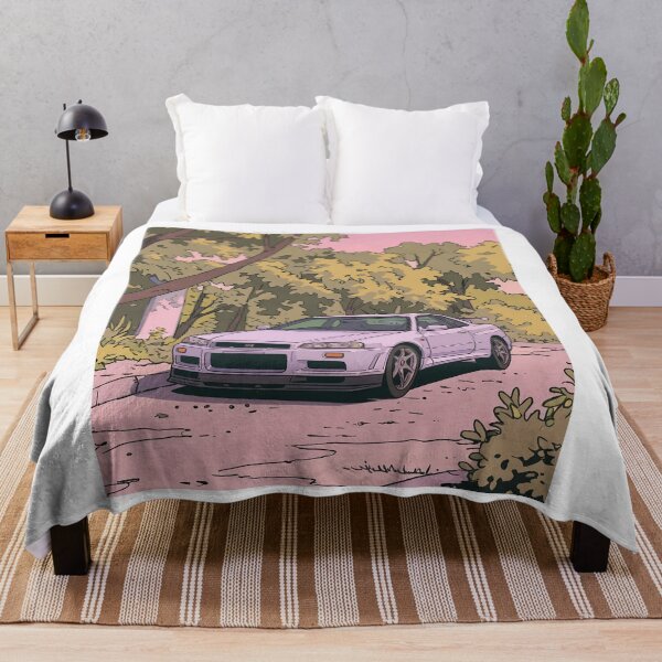 Item preview, Nissan Skyline GT-R R34 Retro Anime Aesthetic Legend JDM Car Art designed and sold by Motorline44.