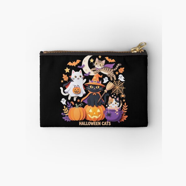 Item preview, Halloween Cats Spooky Papercraft Kittens Trick or Treat Graphic Art designed and sold by CuteKats.