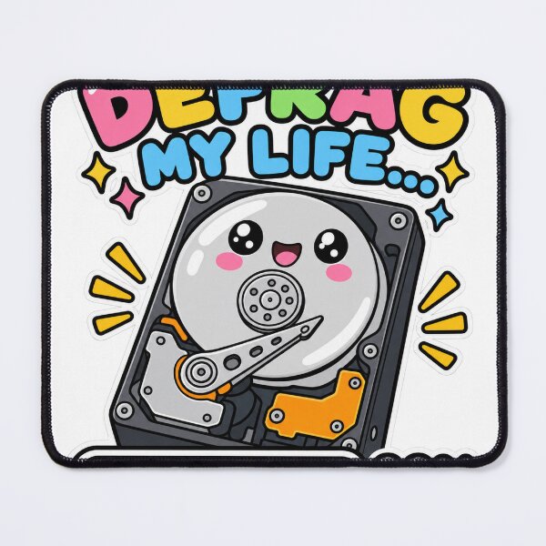 Item preview, Defrag My Life - Funny Hard Drive designed and sold by victorsuarez.