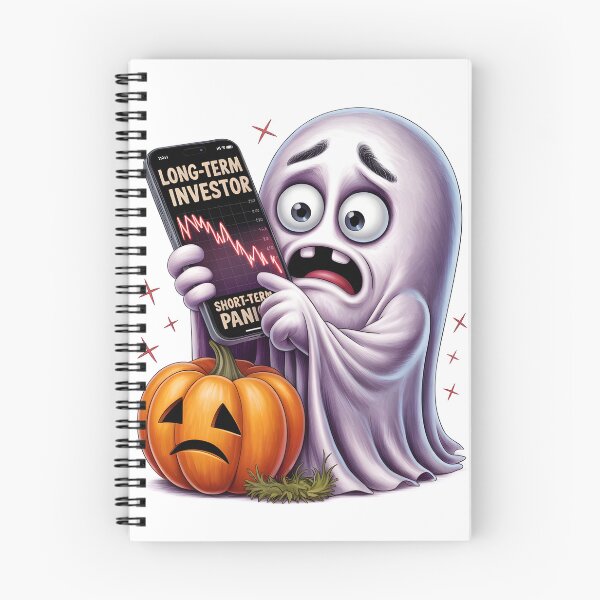Item preview, Long Term Investor Short Term Panic – Funny Stock Market Ghost Art designed and sold by jkrphoto.