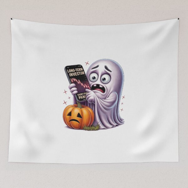 Item preview, Long Term Investor Short Term Panic – Funny Stock Market Ghost Art designed and sold by jkrphoto.