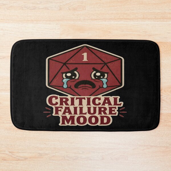 Item preview, Critical Failure Mood Funny Dnd D20 Dice RPG designed and sold by PozivoPlus.