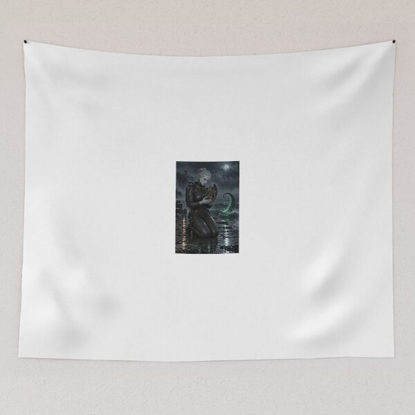 Item preview, Pale Woman Holding Cthulhu Tentacle designed and sold by CathryneDelamort.