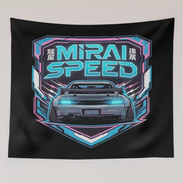 Item preview, Mirai Speed Cyberpunk JDM Car Emblem designed and sold by JMAVILA ART.
