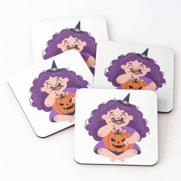 Item preview, Girl Eating Halloween Candy designed and sold by natalielaf.