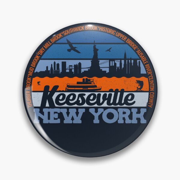 Item preview, Keeseville New York Sunset Retro Vintage Local Pride Logo designed and sold by CRHPOD20.