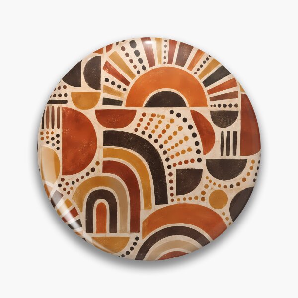 Item preview, Retro Boho Sunburst Arches Geometric Pattern designed and sold by Apex Designs.