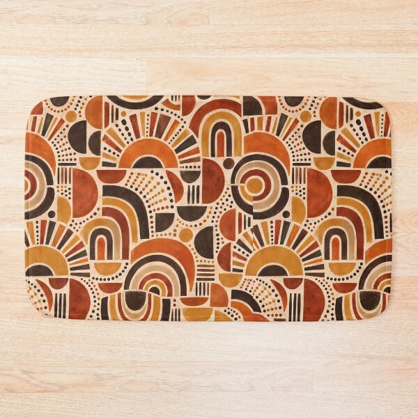 Item preview, Retro Boho Sunburst Arches Geometric Pattern designed and sold by Apex Designs.