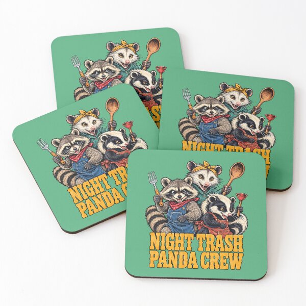 Item preview, Night Trash Panda Crew – Raccoon Squad designed and sold by Endless7Art.