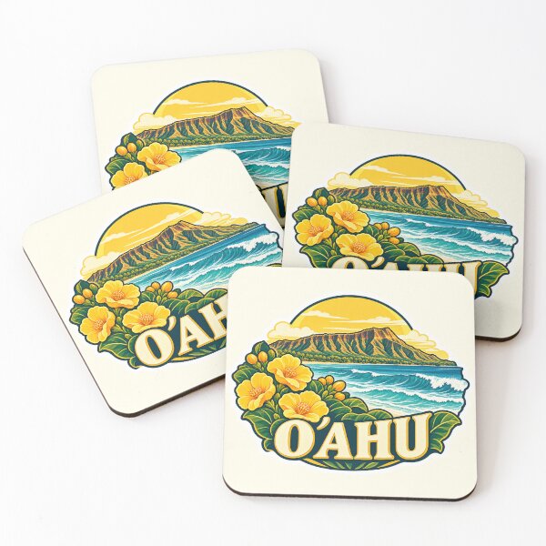 Item preview, Oahu Hawaii Diamond Head Travel designed and sold by Small Kine Prints.