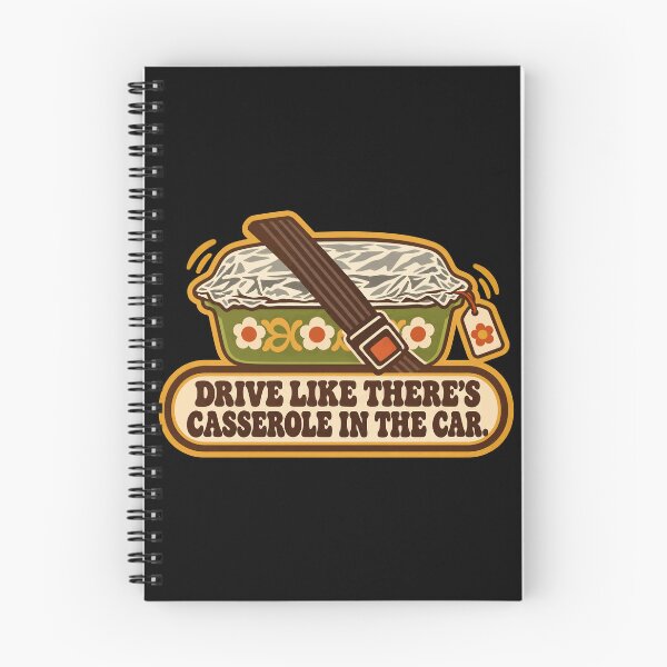 Item preview, Casserole Passenger Safety – Retro Thanksgiving Potluck Humor designed and sold by Uglyandcute.