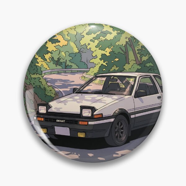 Item preview, Toyota AE86 Sprinter Trueno Retro Anime Aesthetic Drift JDM Car Art designed and sold by Motorline44.