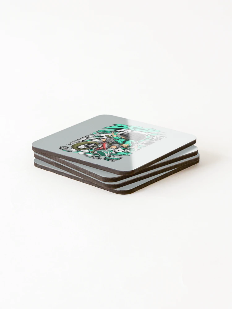 Thumbnail 4 of 5, Coasters (Set of 4), Drop Rider designed and sold by MOFAPPAREL.