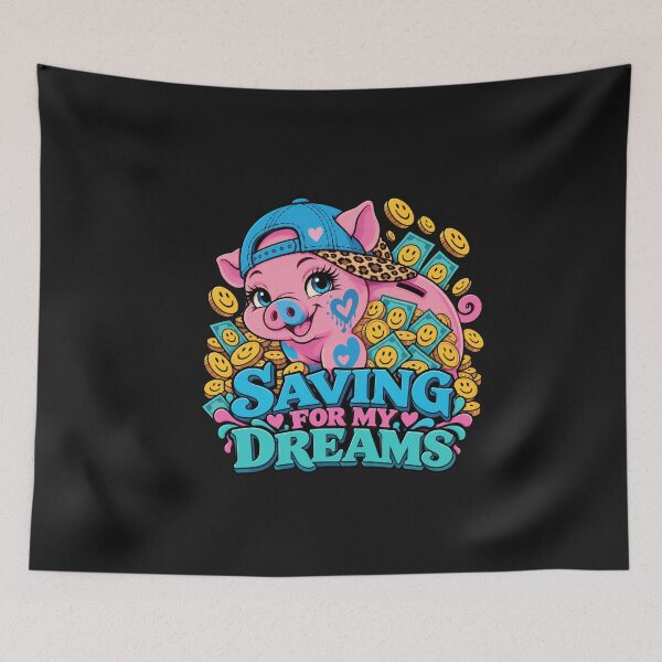 Item preview, Saving for My Dreams – Cute Piggy Bank Streetwear designed and sold by Aimetoi.