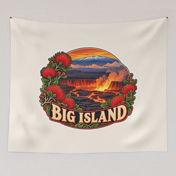 Item preview, Big Island Hawaii Volcano Lava Travel designed and sold by Small Kine Prints.