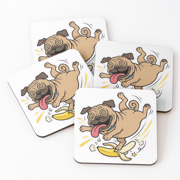 Item preview, Funny Dog Slipping On Banana Peel Sticker Gift designed and sold by designs4you386.