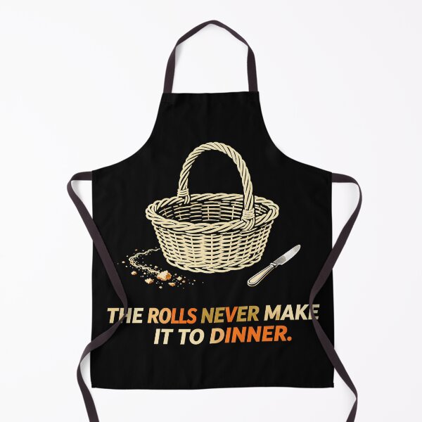 Item preview, Dinner Roll Disappearance Act – Minimal Thanksgiving Food Humor designed and sold by Uglyandcute.