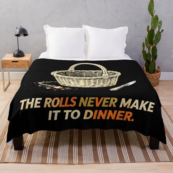 Item preview, Dinner Roll Disappearance Act – Minimal Thanksgiving Food Humor designed and sold by Uglyandcute.