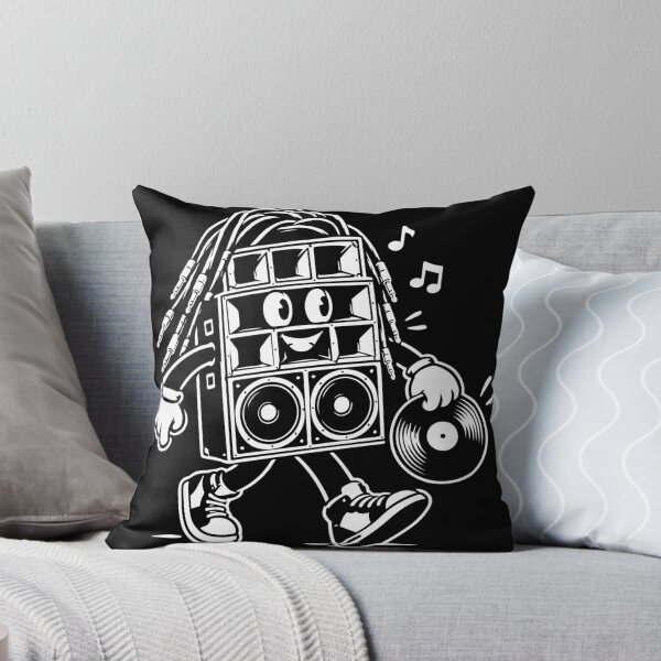 Item preview, Sound System Mascot Walking Holding Vinyl Record designed and sold by BASS-CULTURE.