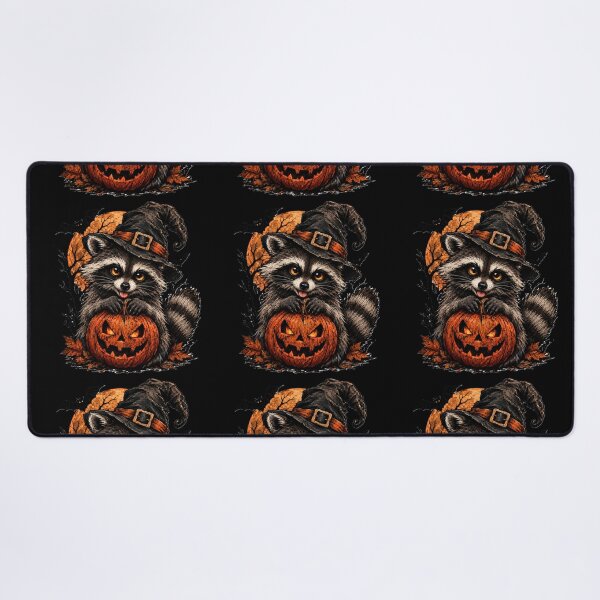 Item preview, Spooky Halloween Raccoon with Jack O Lantern designed and sold by COOL CAP.