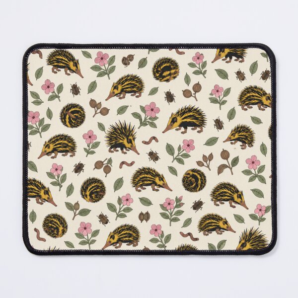 Item preview, Tenrec Madagascar Animal Pattern | Spiky Streaked Tenrecs with Periwinkle Flowers and Beetles designed and sold by StickyGuys.