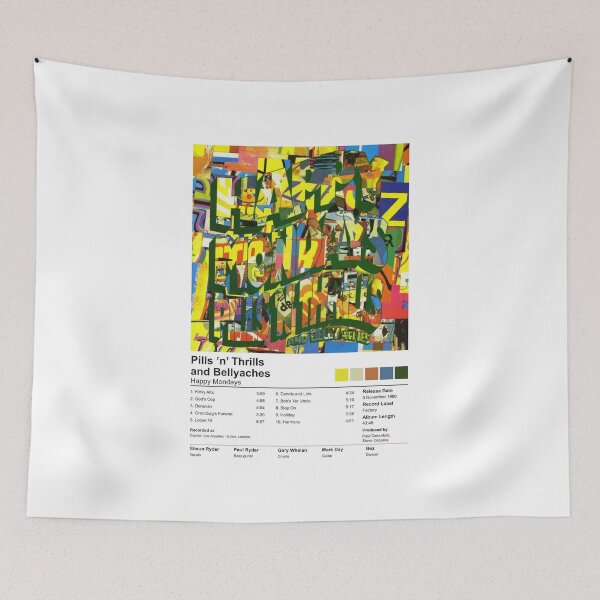 Item preview, Happy Mondays - Pills 'n' Thrills and Bellyaches (Album Poster) designed and sold by curseofkazar.