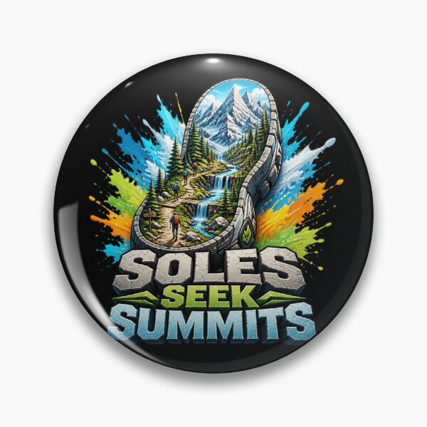 Item preview, Hiking Soles Seek Summits, Mountain Trail  designed and sold by MalwasBasket.