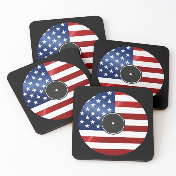 Item preview, American Flag Vinyl Record - Patriotic Music Lover designed and sold by Marshallamoakohene.