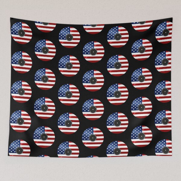 Item preview, American Flag Vinyl Record - Patriotic Music Lover designed and sold by Marshallamoakohene.