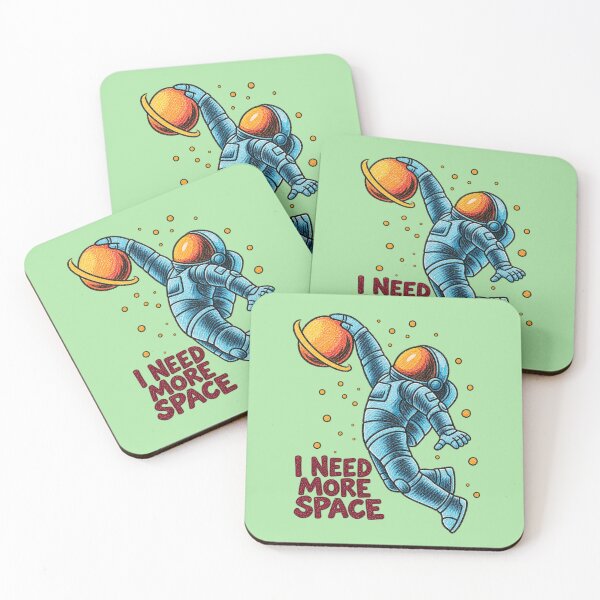 Item preview, I Need More Space Funny Astronaut designed and sold by RosalesArts.
