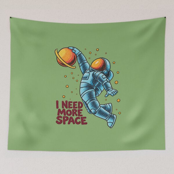Item preview, I Need More Space Funny Astronaut designed and sold by RosalesArts.