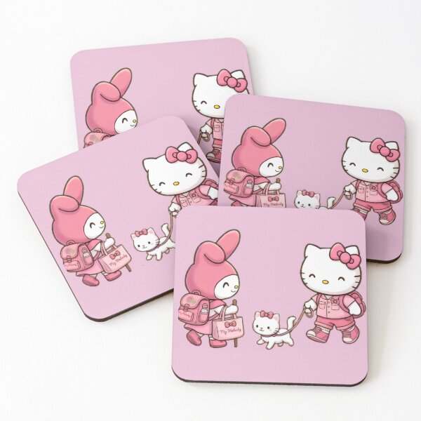 Item preview, Hello Kitty Out For A Walk with Cat designed and sold by myfavoritegifts.