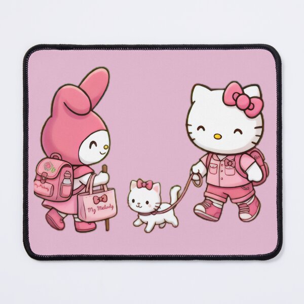 Item preview, Hello Kitty Out For A Walk with Cat designed and sold by myfavoritegifts.