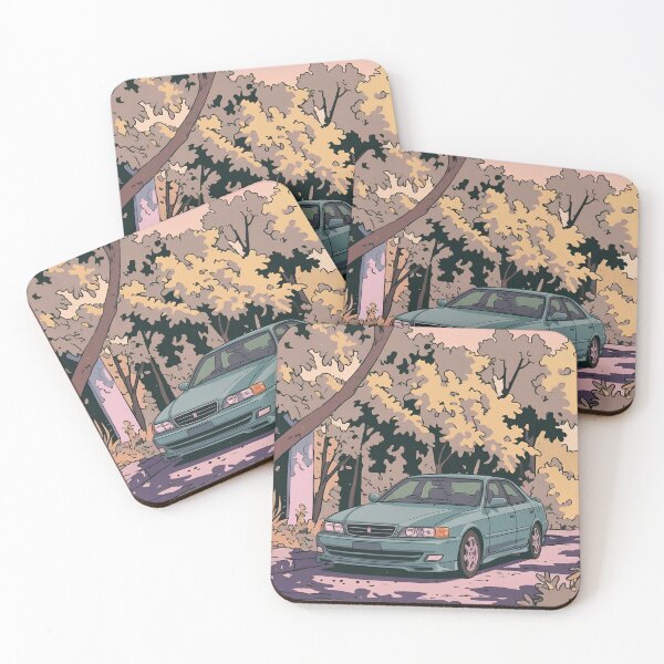 Item preview, Toyota Chaser JZX100 Retro Anime Aesthetic Drift Sedan JDM Art designed and sold by Motorline44.