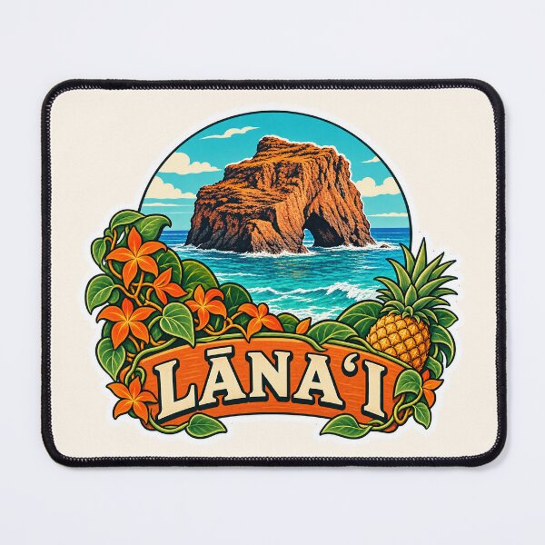 Item preview, Lanai Hawaii Pineapple Isle Travel designed and sold by Small Kine Prints.