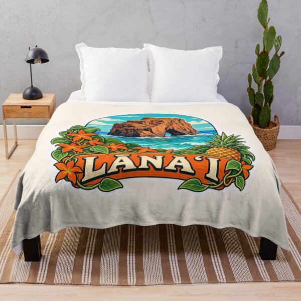 Item preview, Lanai Hawaii Pineapple Isle Travel designed and sold by Small Kine Prints.